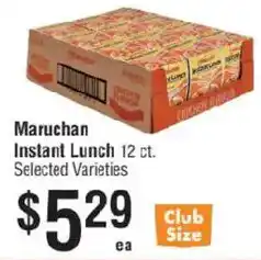 Smart & Final Maruchan Instant Lunch offer