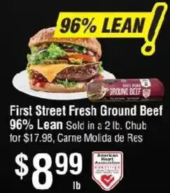 Smart & Final First Street Fresh Ground Beef offer