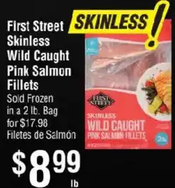 Smart & Final First Street Skinless Wild Caught Pink Salmon Fillets offer