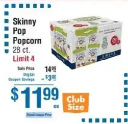 Smart & Final Skinny Pop Popcorn offer