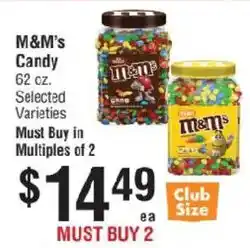 Smart & Final M&M's Candy offer