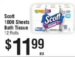 Smart & Final Scott bath tissue offer