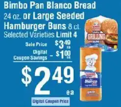 Smart & Final Bimbo Pan Blanco Bread offer
