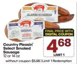 The Markets Country Pleasin' Select Smoked Sausage offer