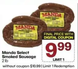 The Markets Manda Select Smoked Sausage offer