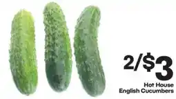 The Markets Hot House English Cucumbers offer