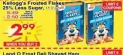 Superior Grocers Kellogg's Frosted Flakes offer