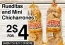 Superior Grocers Superior Grocers Rueditas and Mini Chicharrones offer