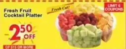 Superior Grocers Fresh Fruit Cocktail Platter offer