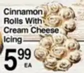 Superior Grocers Cinnamon Rolls With Cream Cheese Icing offer