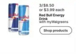 Walgreens Red Bull Energy Drink offer
