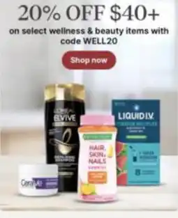 Walgreens Select wellness & beauty items offer