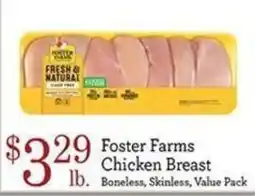 Yoke's Fresh Market Foster Farms Chicken Breast offer