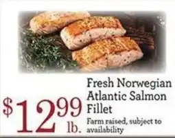 Yoke's Fresh Market Fresh Norwegian Atlantic Salmon Fillet offer