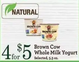 Yoke's Fresh Market Brown Cow Whole Milk Yogurt offer