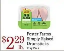 Yoke's Fresh Market Foster Farms Simply Raised Drumsticks offer