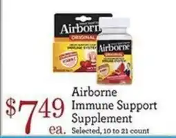 Yoke's Fresh Market Airborne Immune Support Supplement offer