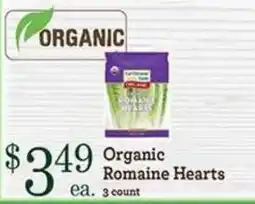 Yoke's Fresh Market Organic Romaine Hearts offer