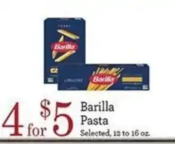 Yoke's Fresh Market Barilla Pasta offer
