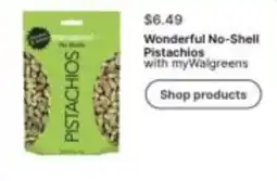 Walgreens Wonderful no-shell pistachios offer