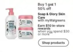 Walgreens Soap & Glory Skin Care offer