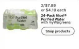 Walgreens Nice! Purified Water offer