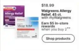 Walgreens Walgreens Allergy Relief offer