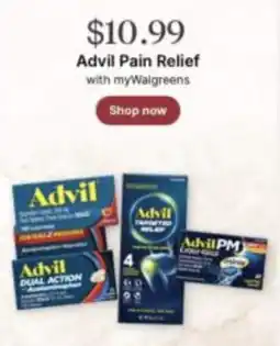 Walgreens Advil Pain Relief offer