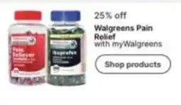 Walgreens Walgreens Pain Relief offer