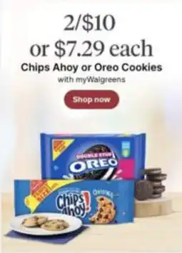 Walgreens Chips Ahoy or Oreo Cookies offer