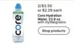 Walgreens Core Hydration Water offer