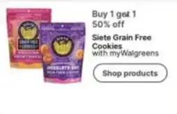 Walgreens Siete Grain Free Cookies offer