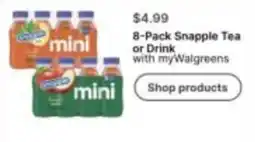 Walgreens Snapple Tea or Drink offer