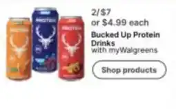 Walgreens Bucked Up Protein Drinks offer