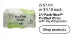Walgreens Nice! Purified Water offer