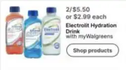 Walgreens Electrolyte Hydration Drink offer