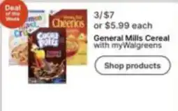 Walgreens General Mills Cereal offer