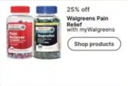 Walgreens Walgreens Pain Relief offer