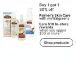 Walgreens Palmer's Skin Care offer
