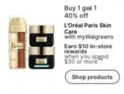 Walgreens L'Oréal Paris Skin Care offer