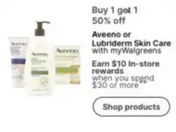 Walgreens Aveeno or Lubriderm Skin Care offer