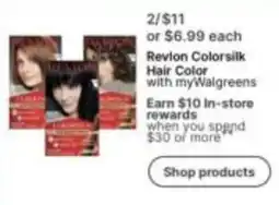 Walgreens Revlon Colorsilk Hair Color with myWalgreens offer