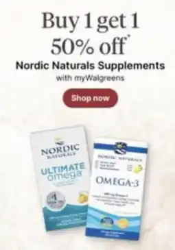 Walgreens Nordic Naturals Supplements offer