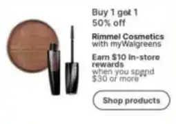 Walgreens Rimmel Cosmetics offer