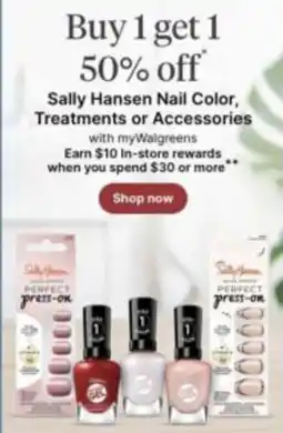 Walgreens Sally Hansen Nail Color, Treatments or Accessories offer