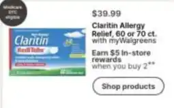 Walgreens Claritin Allergy Relief offer