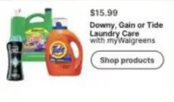 Walgreens Downy, Gain or Tide Laundry Care offer