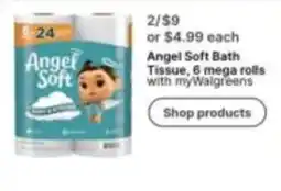 Walgreens Angel Soft Bath Tissue offer