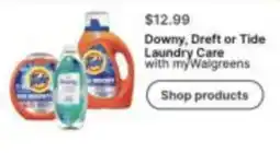Walgreens Downy, Dreft or Tide Laundry Care offer