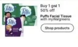 Walgreens Puffs Facial Tissue offer